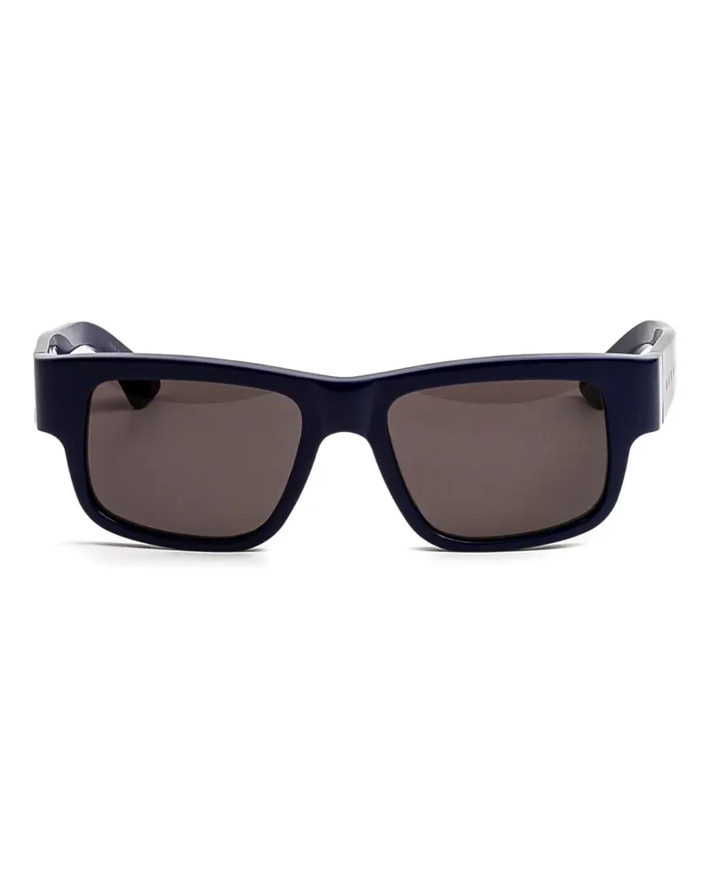 Marni Sonnenbrille mit eckigem Gestell - Blau Blau