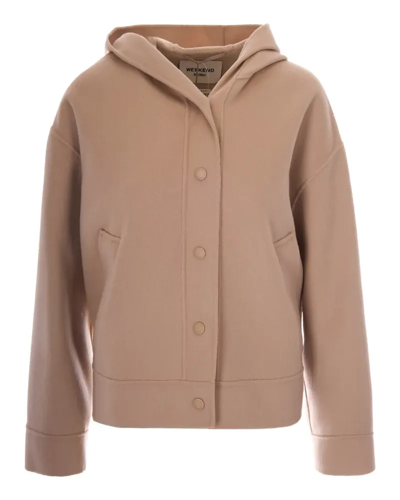 Max Mara Jacke mit Druckknopf - Braun Braun