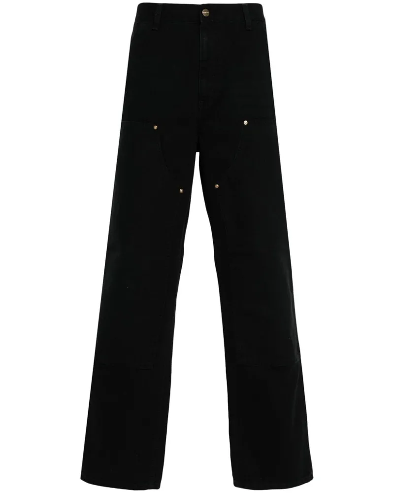 Carhartt WIP Double Knee Straight-Leg-Hose - Schwarz Schwarz