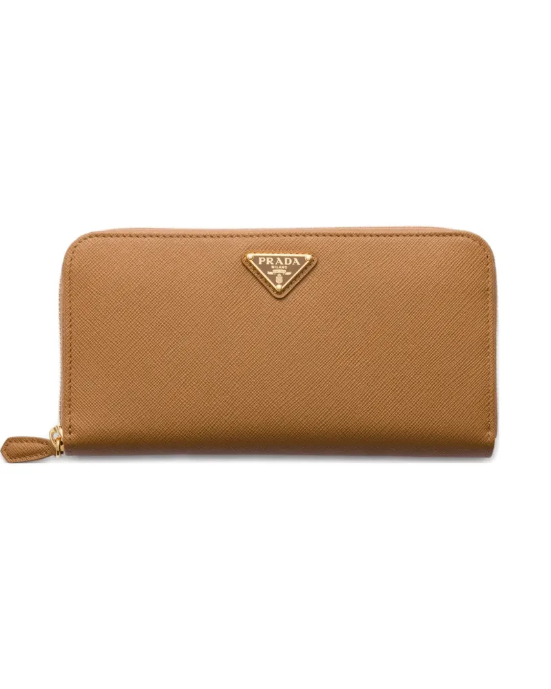 Prada large Saffiano leather wallet - Braun Braun