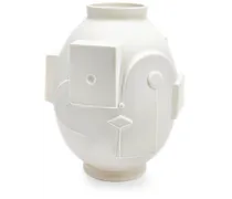 Metropolis Vase aus Porzellan - Weiß