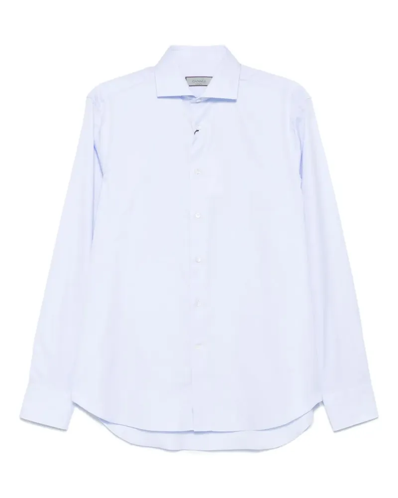 Canali Klassisches Hemd - Blau Blau