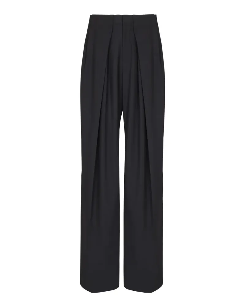 Balmain Hose mit Messerfalten - Schwarz Schwarz