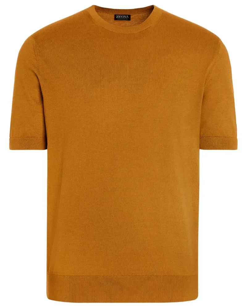 Ermenegildo Zegna Klassisches T-Shirt - Gelb Gelb