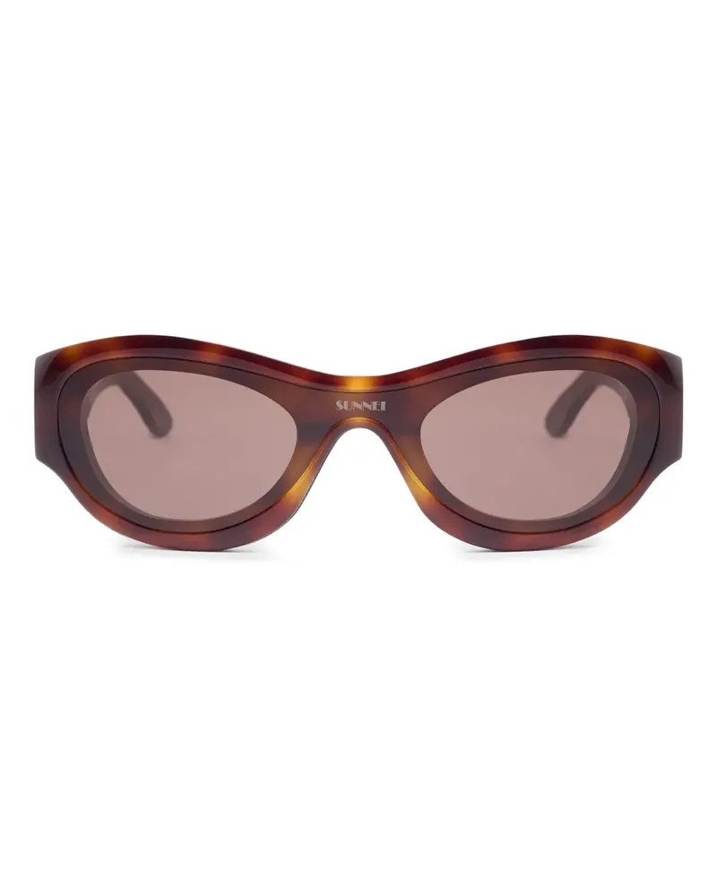 SUNNEI Sonnenbrille mit geometrischem Gestell - Braun Braun