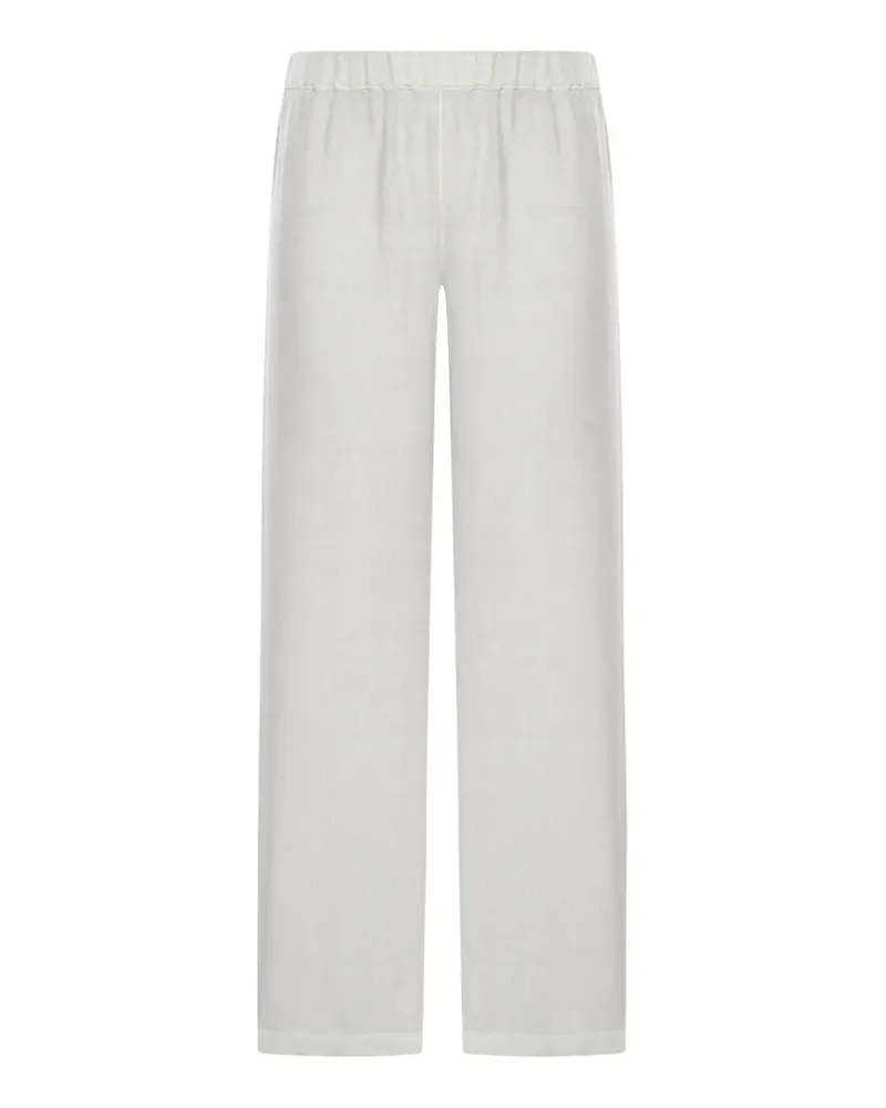 120% Lino wide-leg linen trousers - Nude Nude