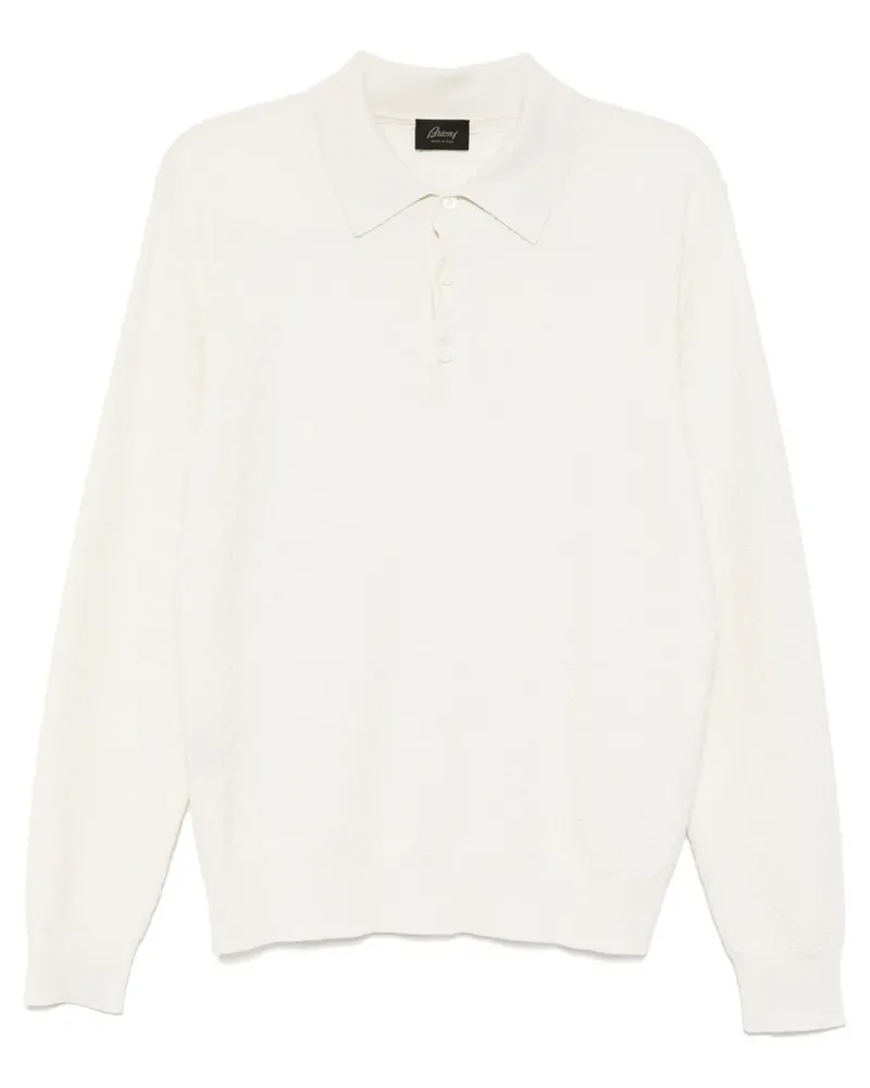 Brioni Poloshirt aus Trama-Gewebe - Nude Nude