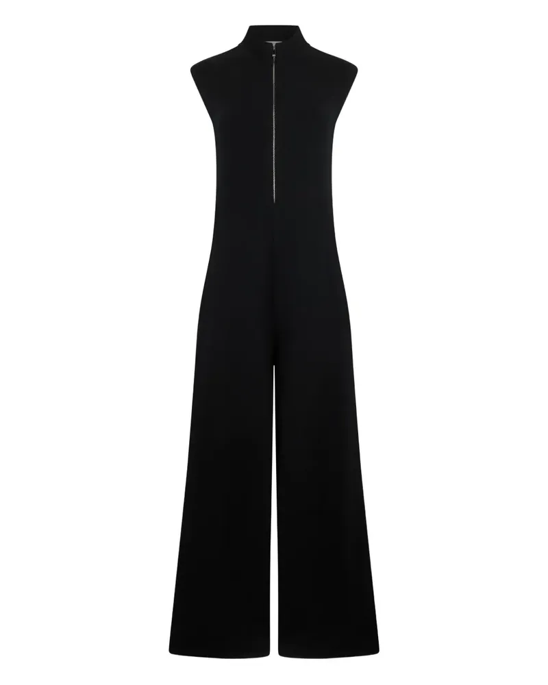 Malo zip-up jumpsuit - Schwarz Schwarz