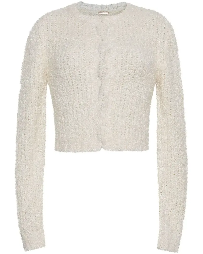 Adam Lippes Alice Cardigan aus Seide - Nude Nude