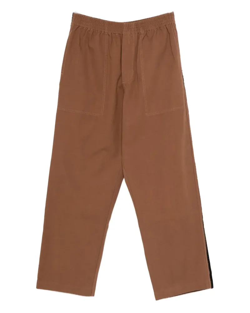 BODE trim-detail trousers - Braun Braun