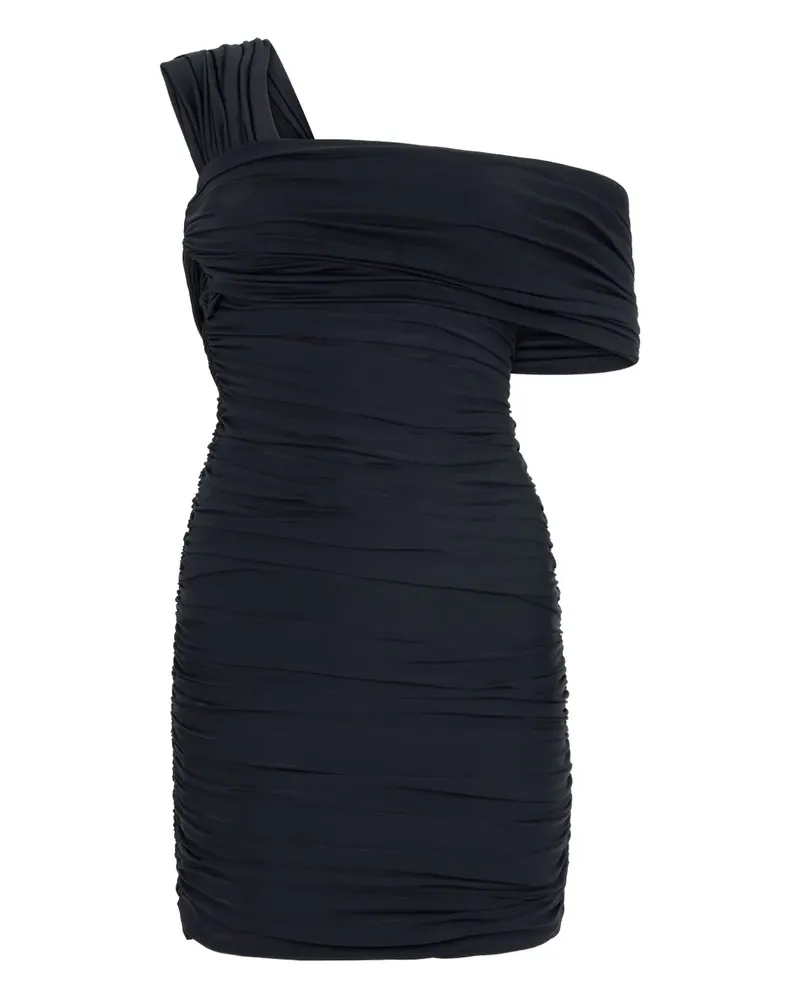 Roberto Cavalli Einschultriges Minikleid - Schwarz Schwarz