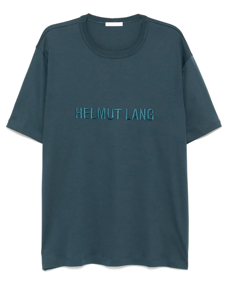 Helmut Lang T-Shirt mit Logo-Stickerei - Blau Blau