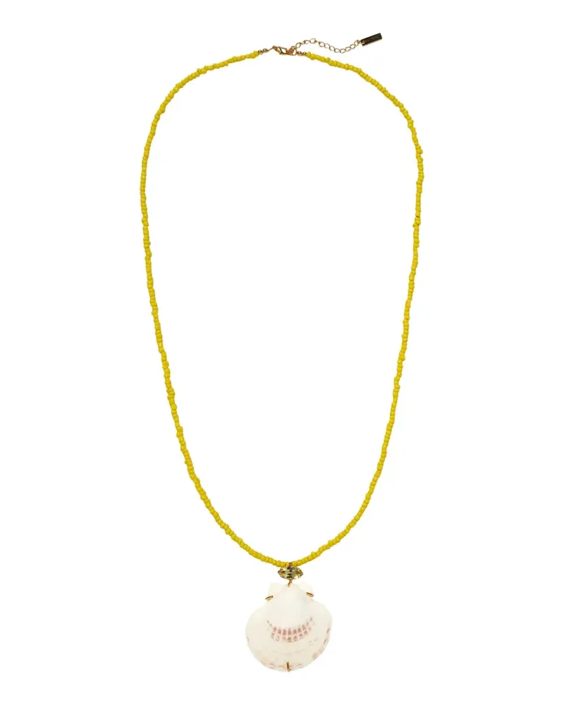 Jennifer Behr Cayman shell-pendant necklace - Gold Gold