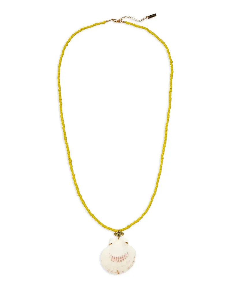 Jennifer Behr Cayman shell-pendant necklace - Gold Gold