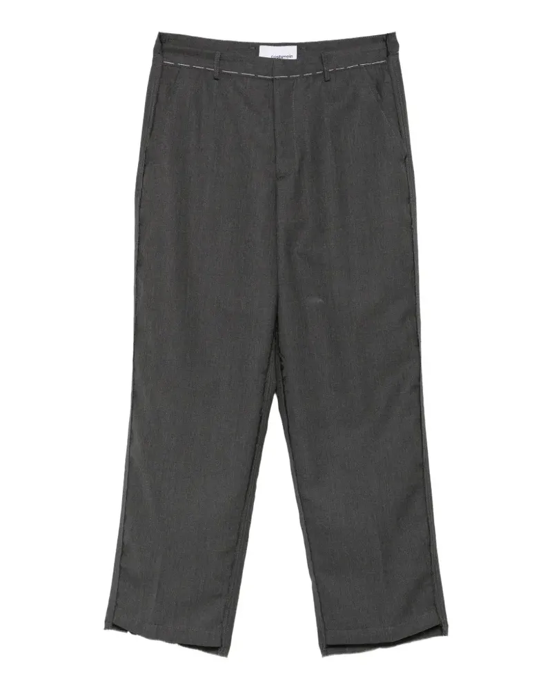 Costumein Gerade Hose mit Kontrastnähten - Grau Grau