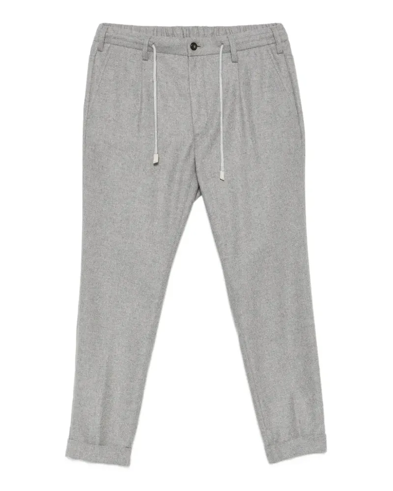 Eleventy Bundfaltenhose mit Kordelzug - Grau Grau