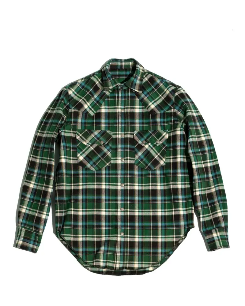 Fortela Elpaso checked-pattern shirt - Grün Grün