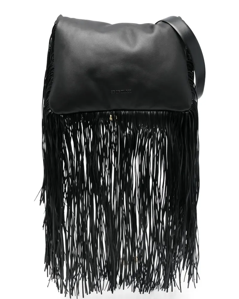 SPORTMAX Clutch mit Fransen - Schwarz Schwarz