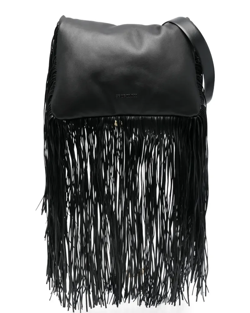 SPORTMAX Clutch mit Fransen - Schwarz Schwarz