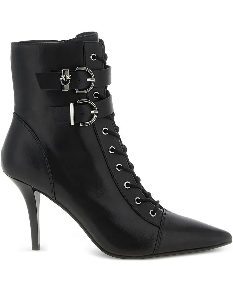 Pinko Schnürstiefel 90mm - Schwarz Schwarz