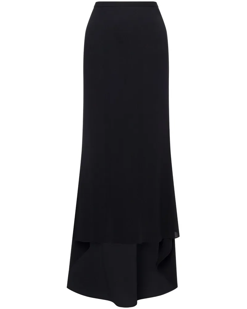Philosophy Di Lorenzo Serafini Maxirock mit hohem Bund - Schwarz Schwarz