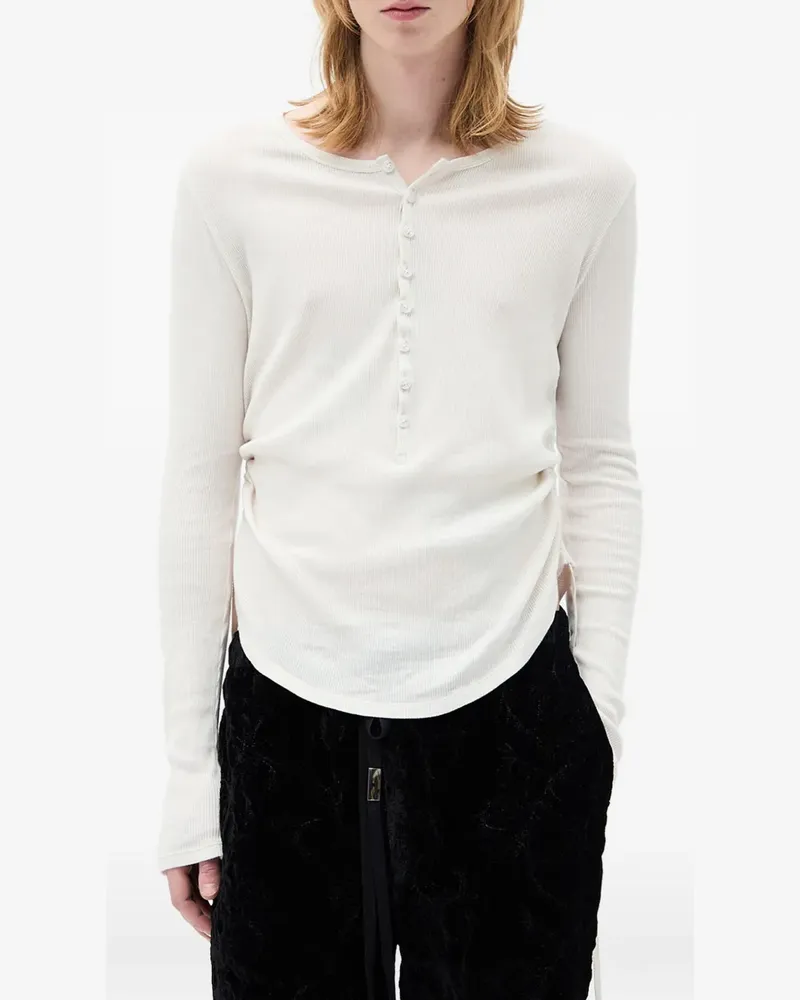 Ann Demeulemeester Hamar Serafino T-Shirt - Weiß Weiß