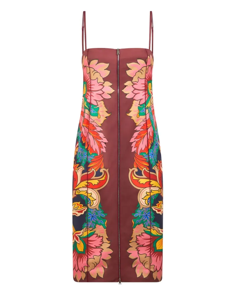 Etro Kleid mit Blumen-Print - Rot Rot