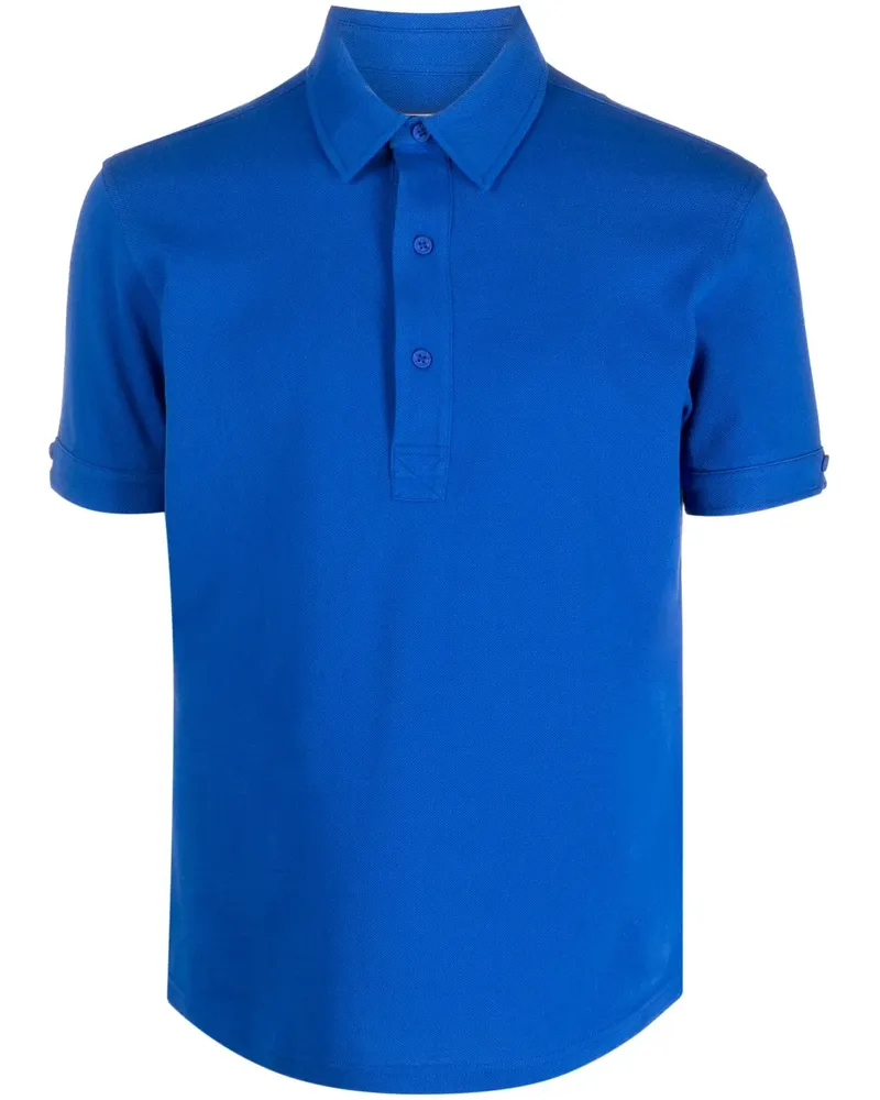 Orlebar Brown Poloshirt aus Pikee - Blau Blau