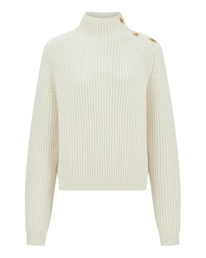 Ferragamo Gestrickter Pullover mit Gancini-Detail - Nude Nude