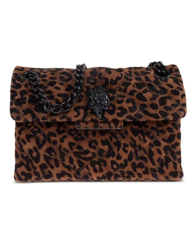 Kurt Geiger mini Kensington leopard-print shoulder bag - Braun Braun