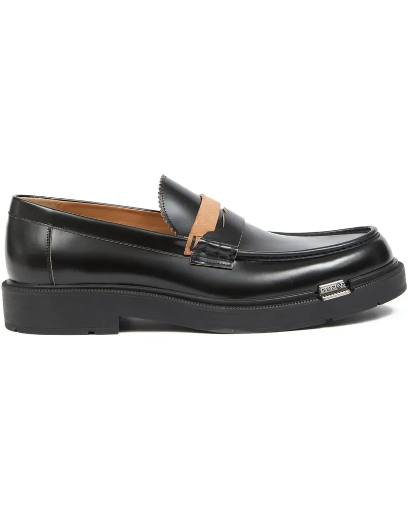 Maison Margiela Decortique Loafer mit Riemen - Schwarz Schwarz