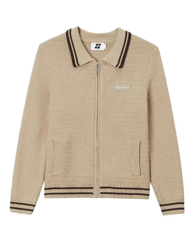 Izzue Cardigan mit Reißverschluss - Nude Nude