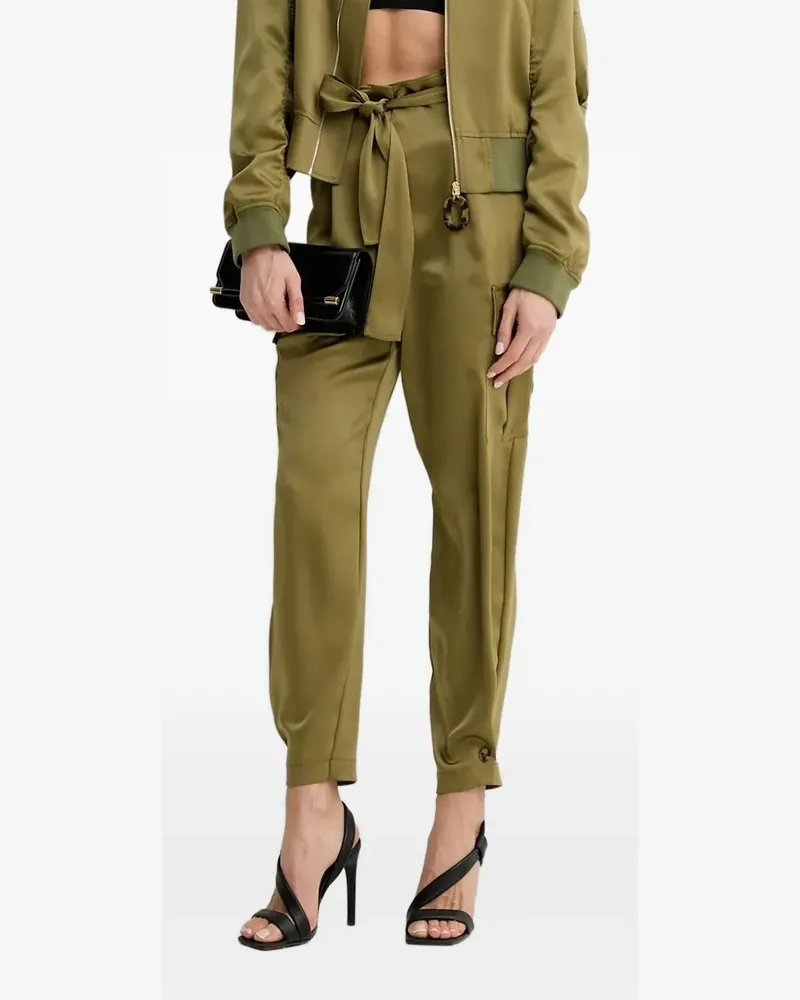 Simona Corsellini Cargohose mit Gürtel - Grün Grün