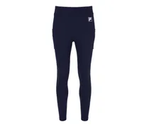 Leggings mit Logo-Patch - Blau