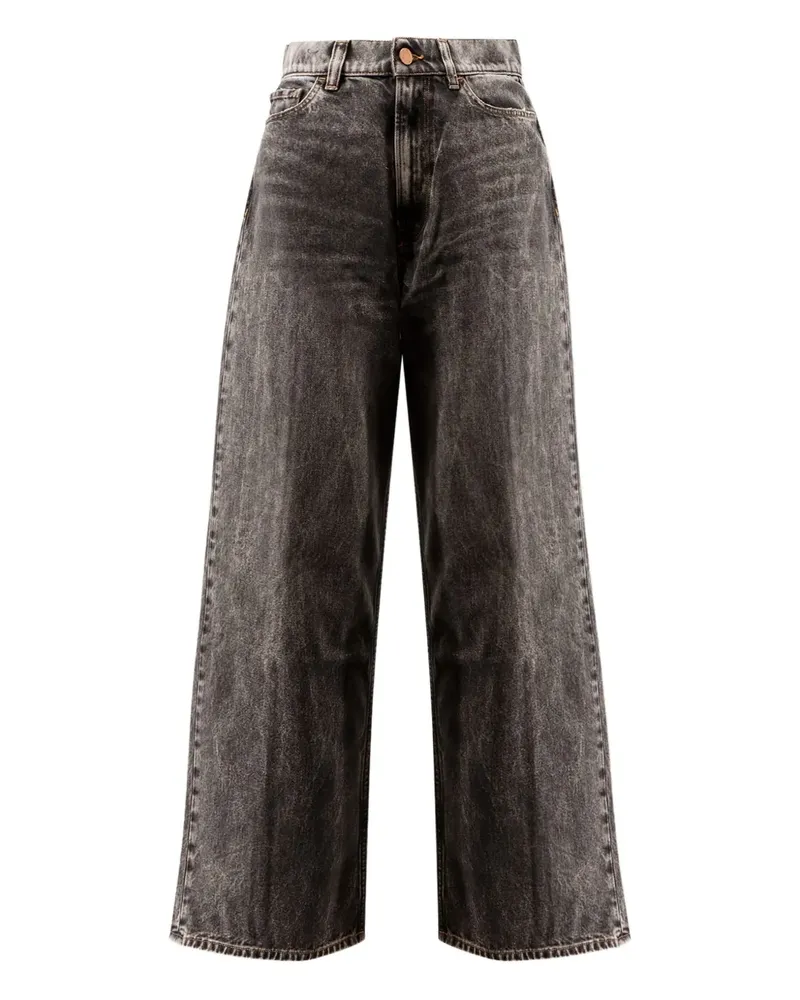 3x1 Weite Jeans mit Acid-Wash-Effekt - Grau Grau