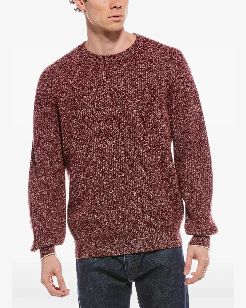 Brunello Cucinelli marled raglan-sleeve sweater - Rot Rot
