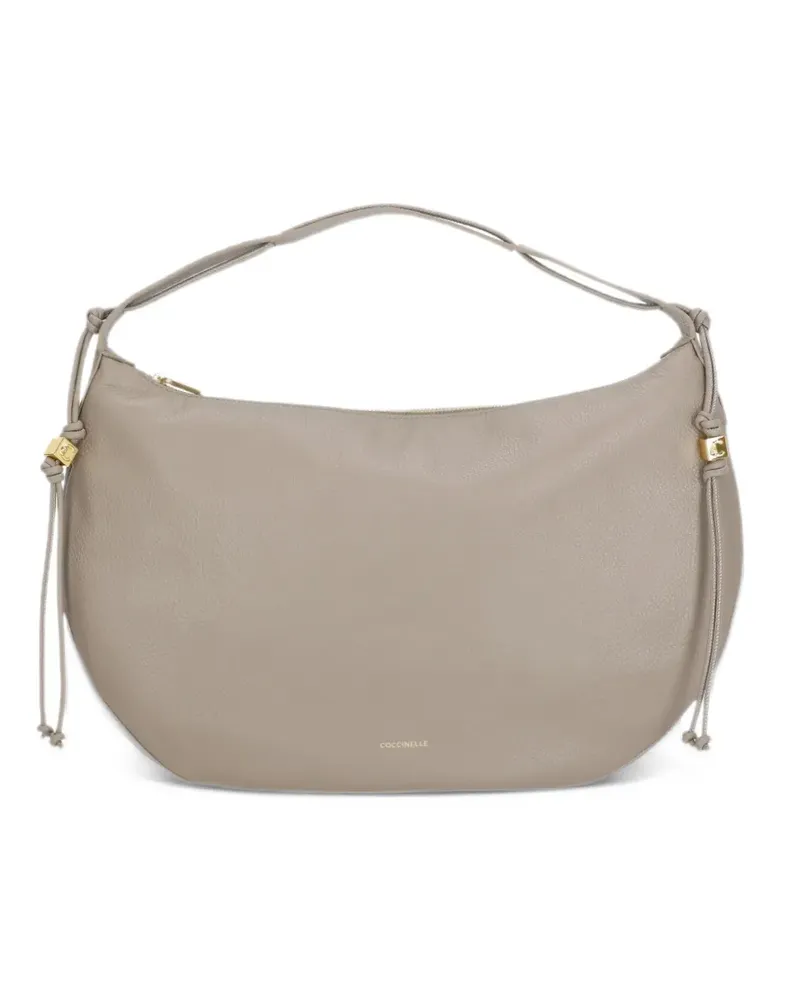 Coccinelle Tote Bag aus strukturiertem Leder - Nude Nude