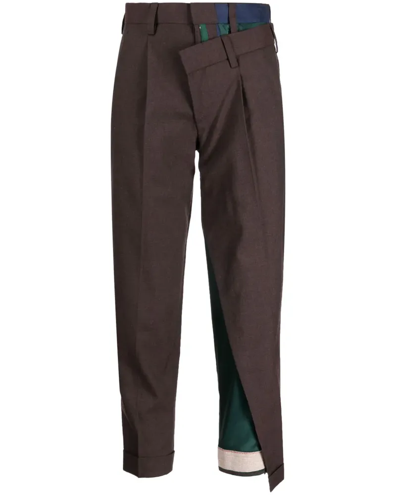 kolor Cropped-Hose mit hohem Bund - Braun Braun