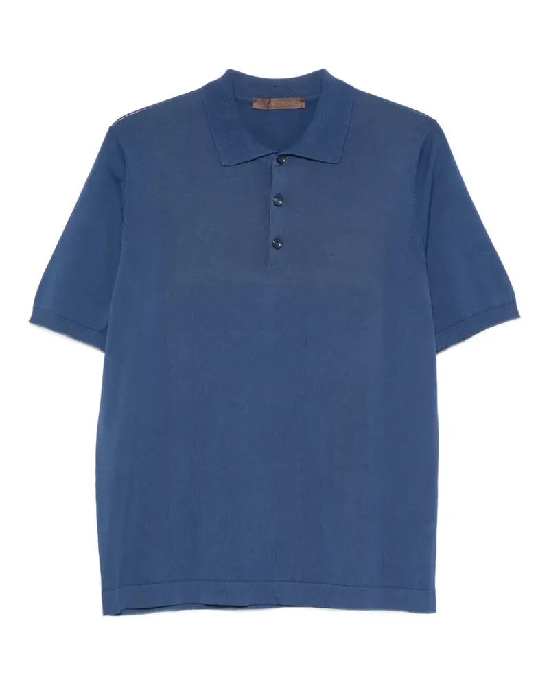 Jeordie's Poloshirt mit kurzen Ärmeln - Blau Blau