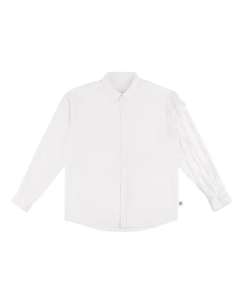 Area sequin-embellished oxford shirt - Weiß Weiß