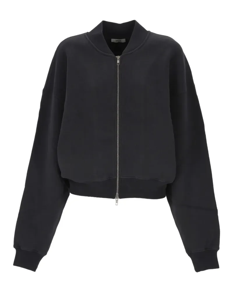 AGOLDE Tess Sweatshirt mit Reißverschluss - Schwarz Schwarz