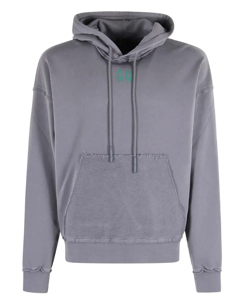 44 LABEL GROUP Hoodie mit Logo - Grau Grau