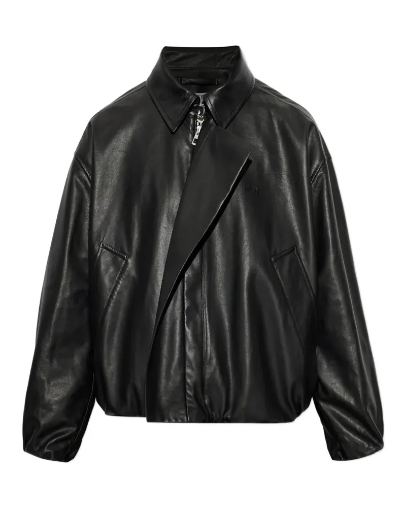 Loewe zip-fastening leather jacket - Schwarz Schwarz