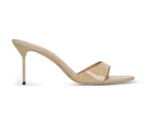 Lidia patent-finish stiletto-heel sandals - Nude