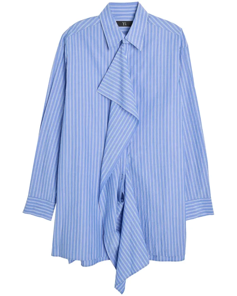 Yohji Yamamoto Y-Cloth Plakette Hemd - Blau Blau