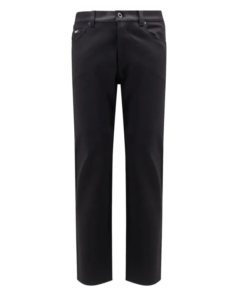 PENCE logo-patch trousers - Schwarz Schwarz