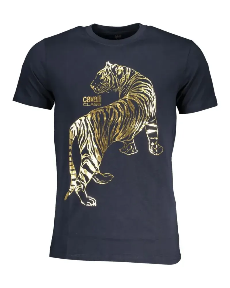 Roberto Cavalli tiger-print T-shirt - Blau Blau