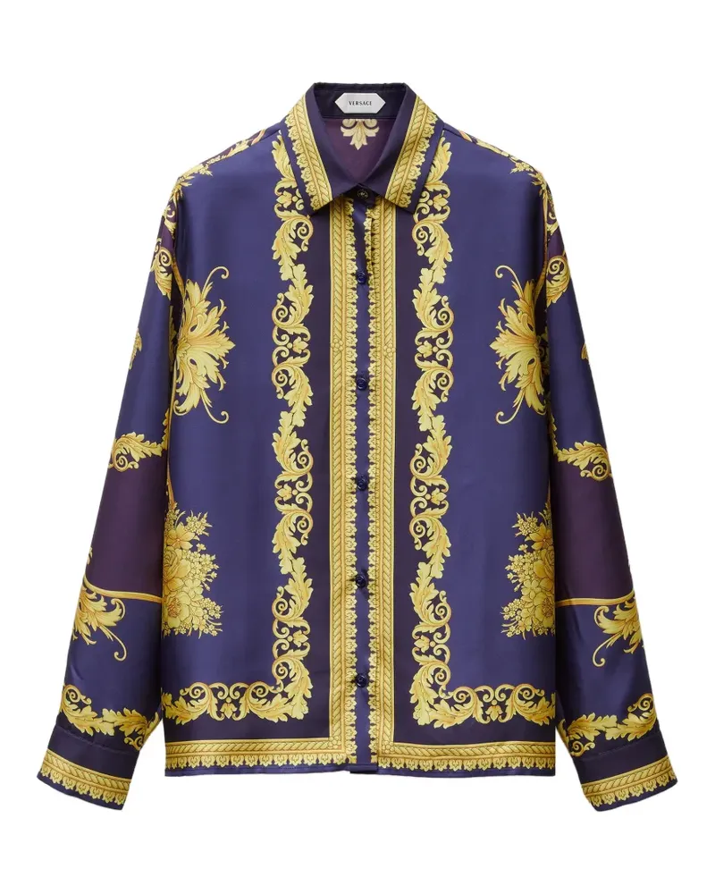 Versace Hemd mit Print - Violett Violett