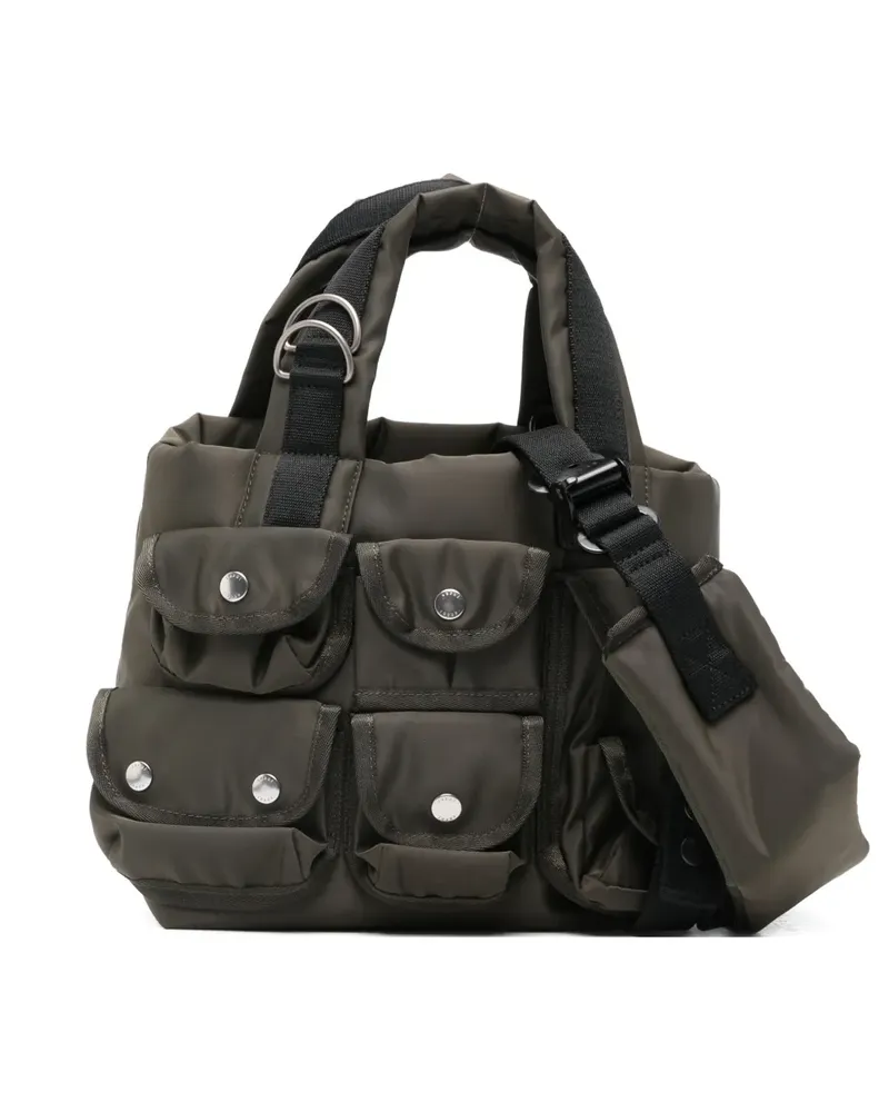 Sacai pockets handle tote bag - Grün Grün