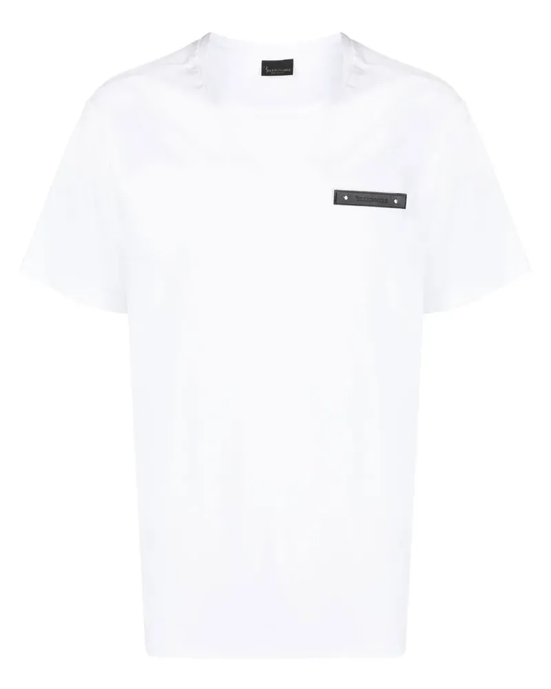 Billionaire T-Shirt mit Logo-Patch - Weiß Weiß